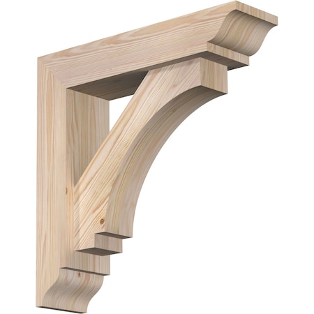 Imperial Traditional Smooth Bracket W/ Offset Brace, Douglas Fir, 5 1/2W X 22D X 22H